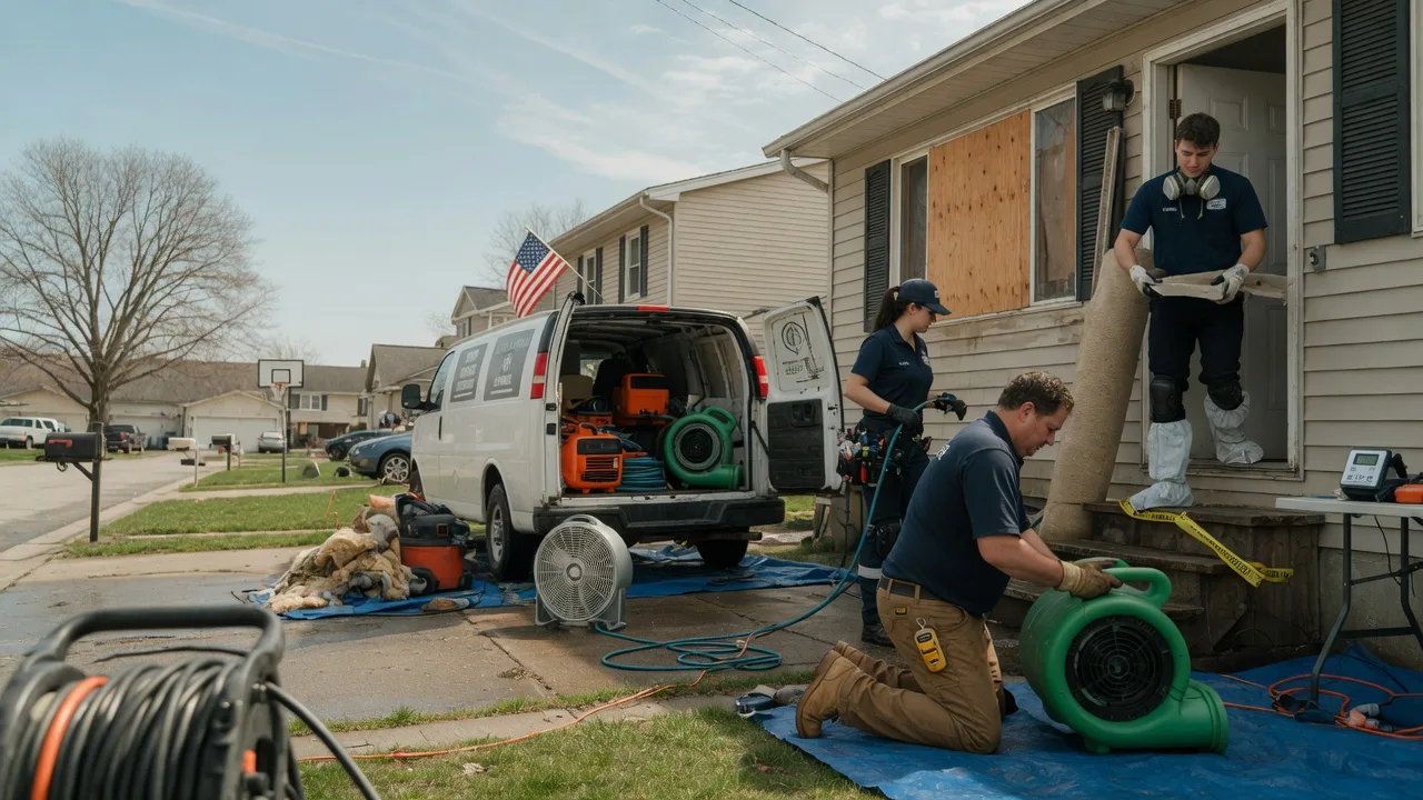Water Damage Restoration in Golden Eagle, IL near me